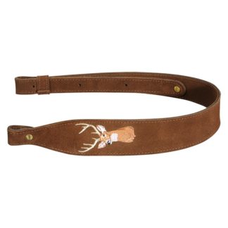 Brown Suede Leather Rifle Sling - SNS20ED-BRN