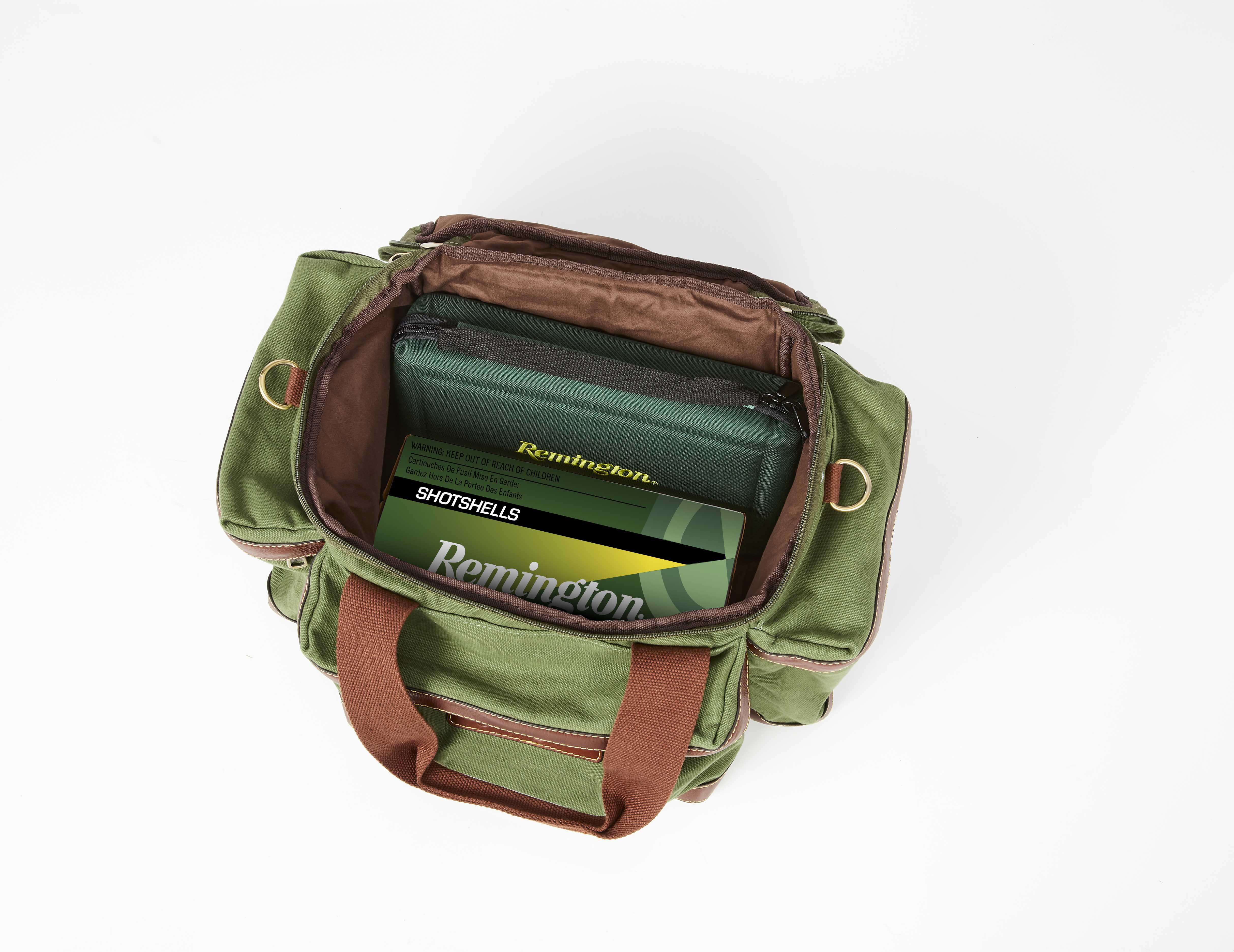 Remington Shooting Bag in Green Waxed Canvas - RMG-SB1-GRNWC - Levy's  Outdoor