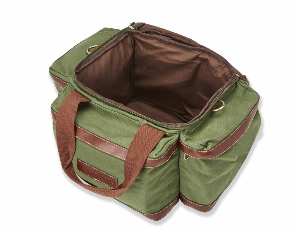 Remington Shooting Bag in Green Waxed Canvas RMGSB1GRNWC Levy's Outdoor