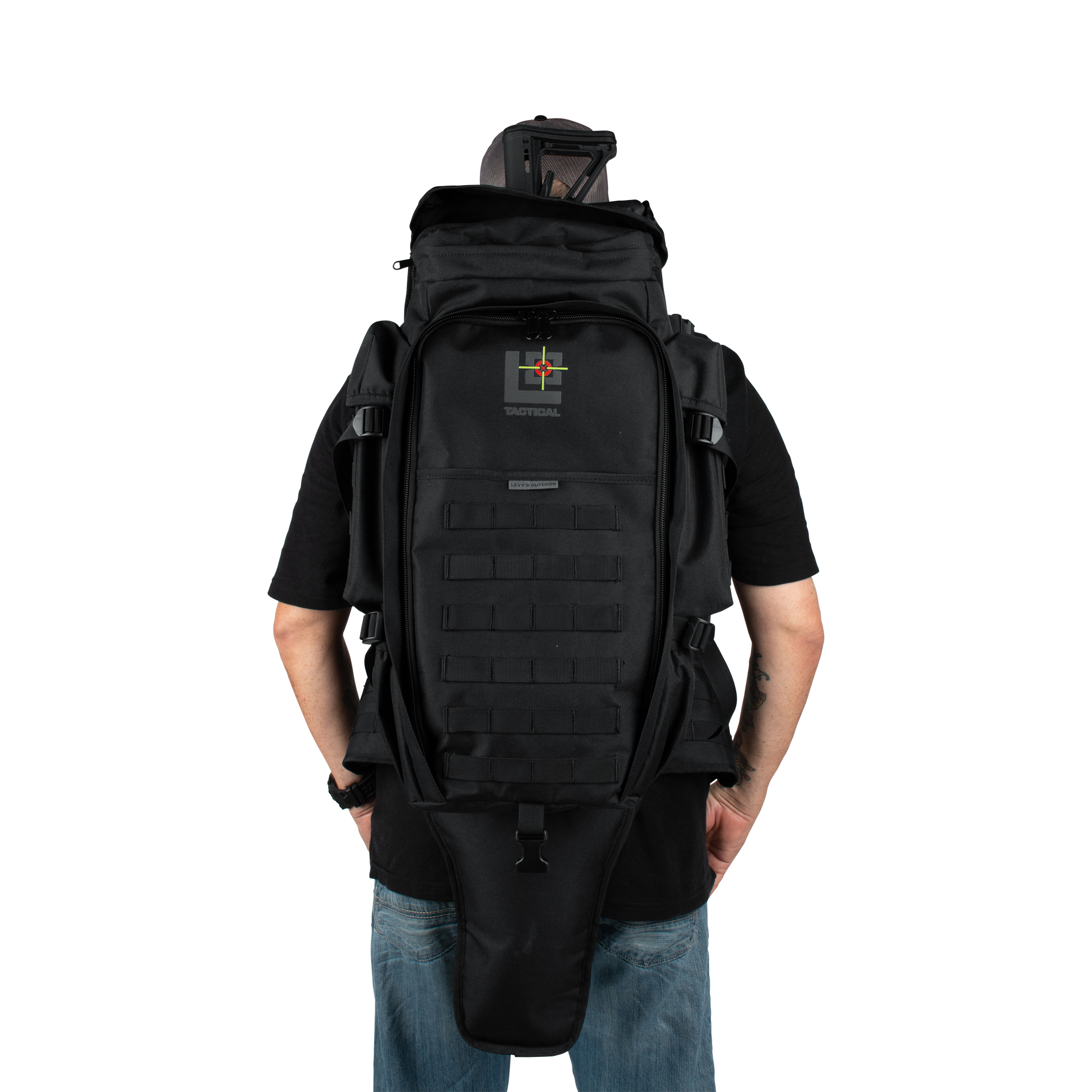 Levy's Outdoor Tactical Rifle Backpack - LVO-BPTRB-46-BLK - Levy's